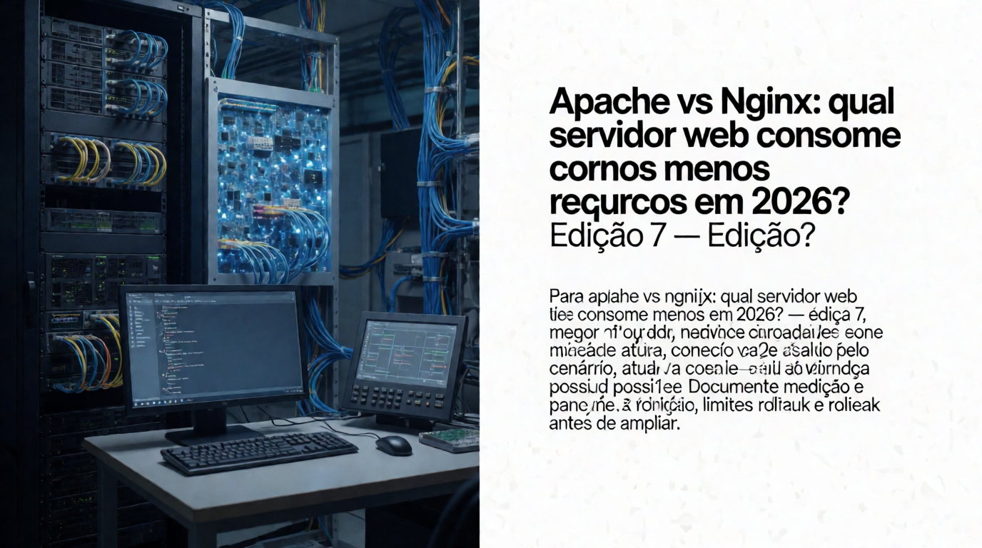 Infraestrutura de servidores e cloud: Apache vs Nginx: qual servidor web consome menos recursos em 2026?