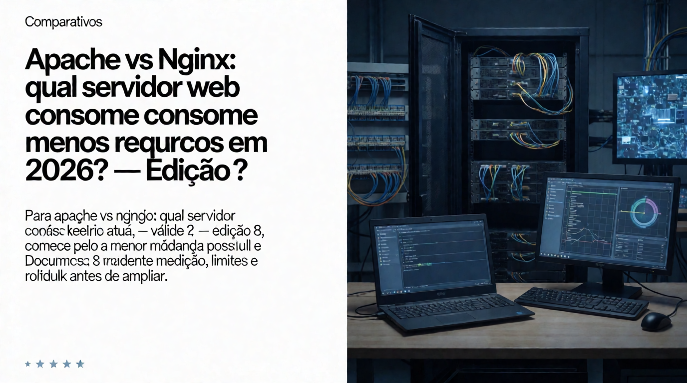 Infraestrutura de servidores e cloud: Apache vs Nginx: qual servidor web consome menos recursos em 2026?: guia de decisão