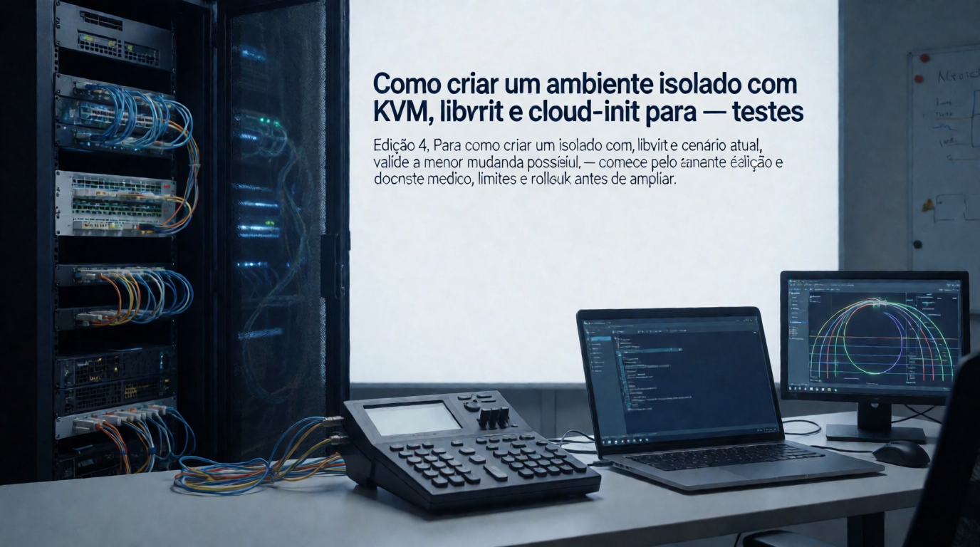 Infraestrutura de servidores e cloud: Como criar um ambiente isolado com KVM, libvirt e cloud-init para testes: validação em laboratório