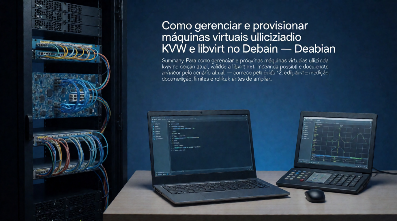 Infraestrutura de servidores e cloud: Como gerenciar e provisionar máquinas virtuais utilizando KVM e libvirt no Debian: monitoramento e alertas