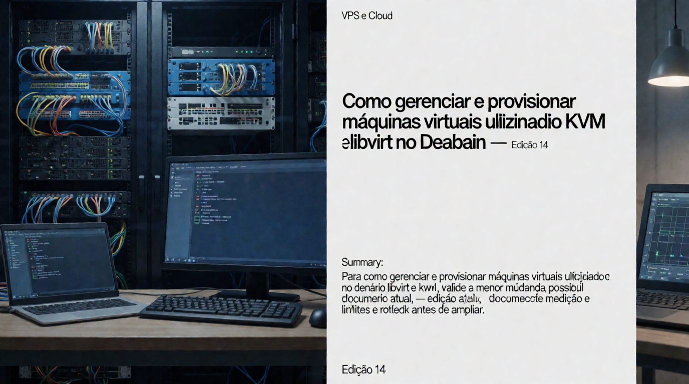 Infraestrutura de servidores e cloud: Como gerenciar e provisionar máquinas virtuais utilizando KVM e libvirt no Debian: troubleshooting