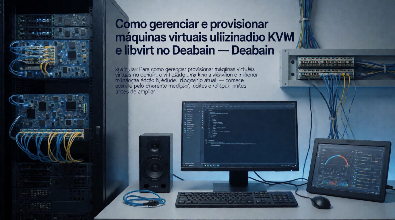 Infraestrutura de servidores e cloud: Como gerenciar e provisionar máquinas virtuais utilizando KVM e libvirt no Debian: erros comuns e rollback