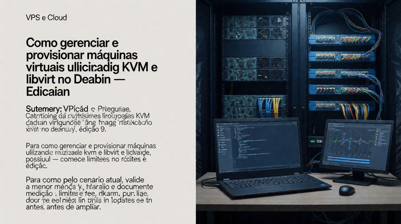 Infraestrutura de servidores e cloud: Como gerenciar e provisionar máquinas virtuais utilizando KVM e libvirt no Debian