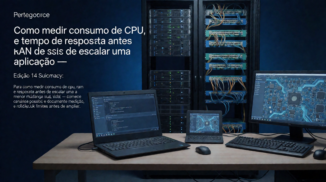 Infraestrutura de servidores e cloud: Como medir consumo de CPU, RAM e tempo de resposta antes de escalar uma aplicação: segurança e limites