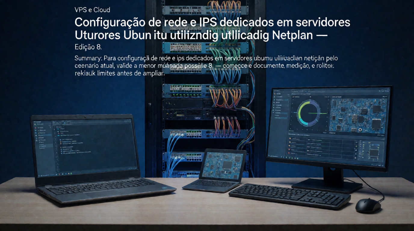Infraestrutura de servidores e cloud: Configuração de rede e IPs dedicados em servidores Ubuntu utilizando Netplan: segurança e limites