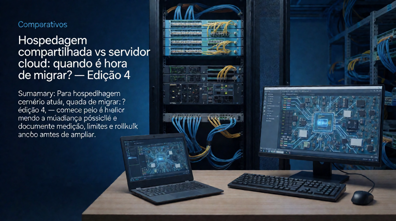 Infraestrutura de servidores e cloud: Hospedagem compartilhada vs servidor cloud: quando é hora de migrar?: para equipes pequenas