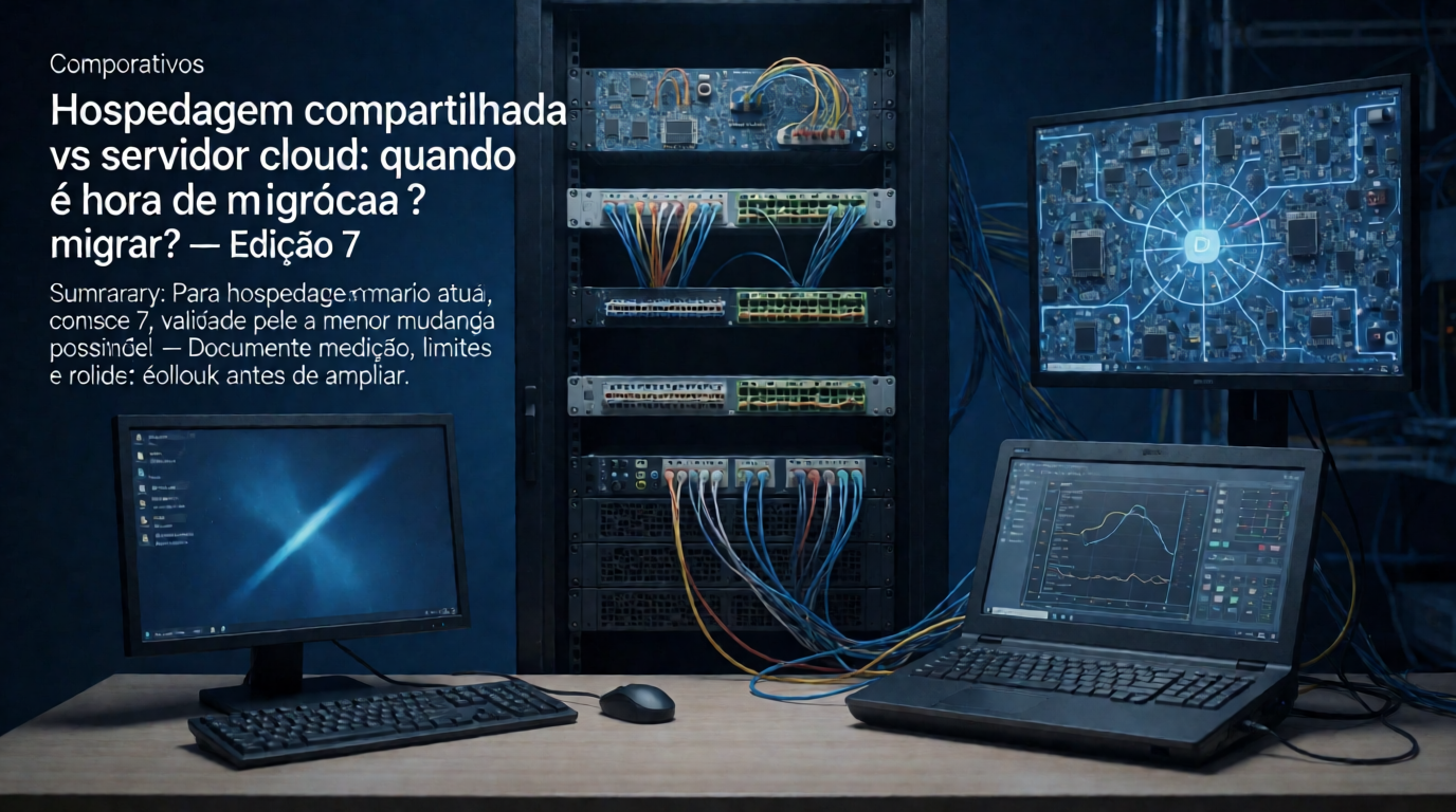 Infraestrutura de servidores e cloud: Hospedagem compartilhada vs servidor cloud: quando é hora de migrar?: o que revisar em 2026